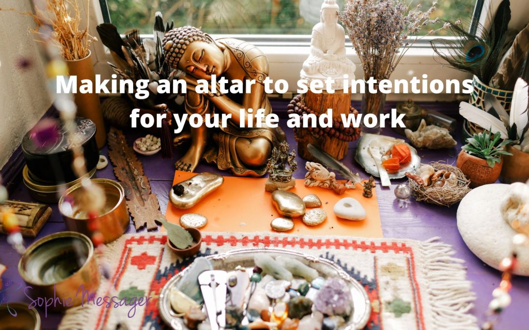 Making an altar to set intentions for your life and work