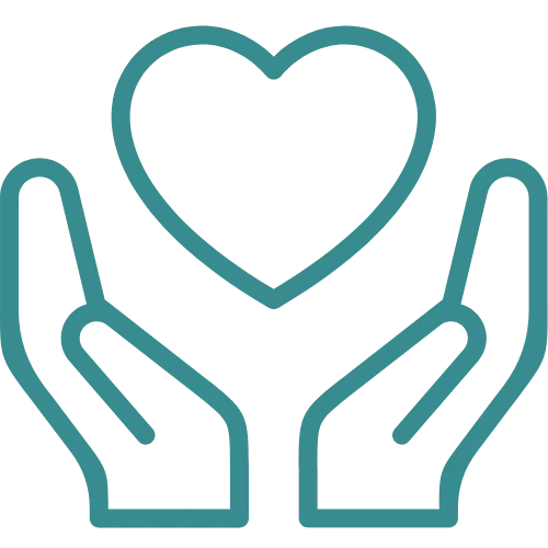 icon representing support in brand green